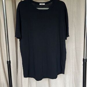 Buck Mason Pima Cotton Curved Hem Tee XL Black